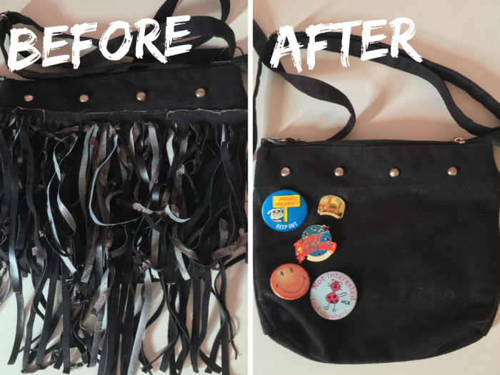 fashion | fashion tips | DIY | D.I.Y. | purse | purses | purse with bottoms | fringe purse | customizing an old purse | cutomizing purses