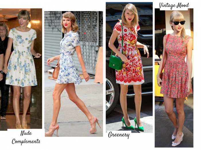 fashion | style | summer | summer outfits | dress | dresses | floral dress | 2017 fashion | taylor swift | taylor swift outfits