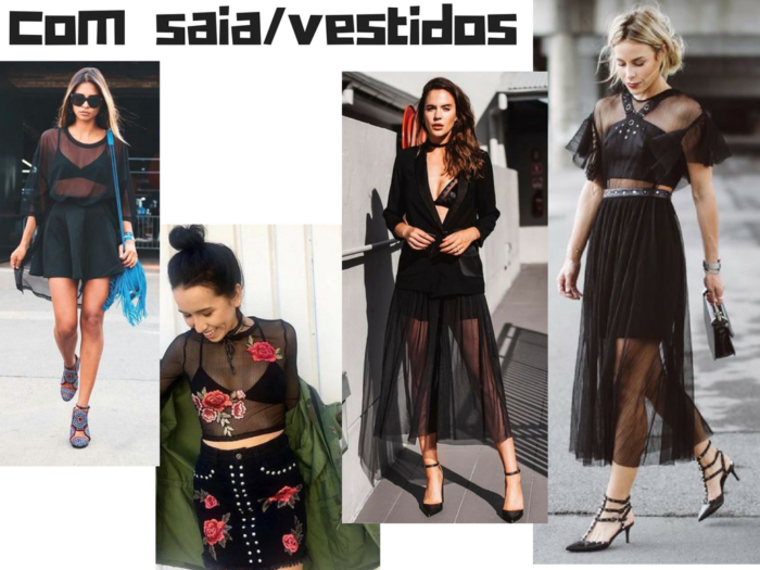 moda | roupas | moda feminina | blusa preta transparente | tendencias | tendencia 2017 | moda 2017 | dicas de moda