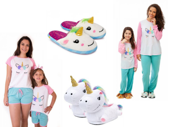 moda | moda unicórnio | moda de unicornio | pijamas | pijama de unicornio | pantufa | looks unicornio
