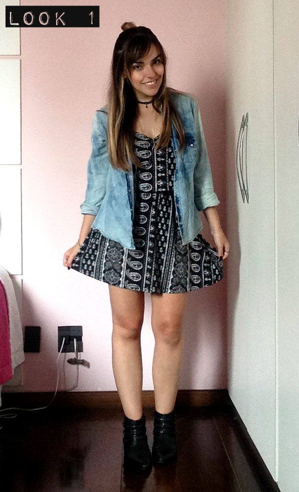 moda | look do dia | looks para o dia | camisa jeans | look com camisa jeans | 1 peça 4 looks | looks diferentes com a mesma peça