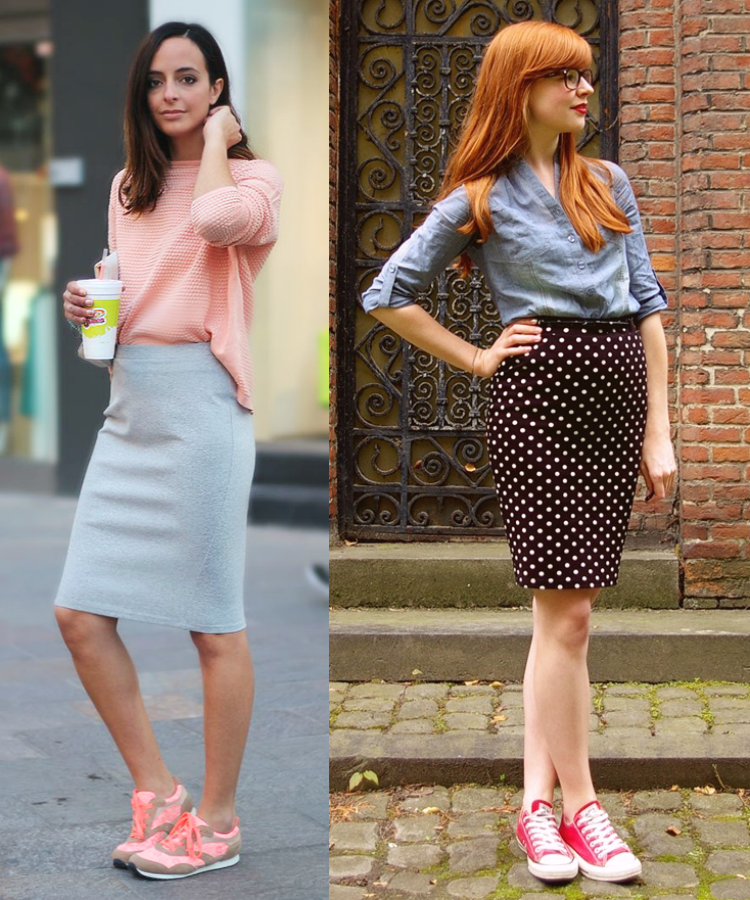 moda | dicas de moda | saia 2015 | saia lápis | saia cintura alta | saia com tênis | saia lápis com tênis | pencil skirt with sneakers | consultoria de moda | Dicas de moda por marceli paulino