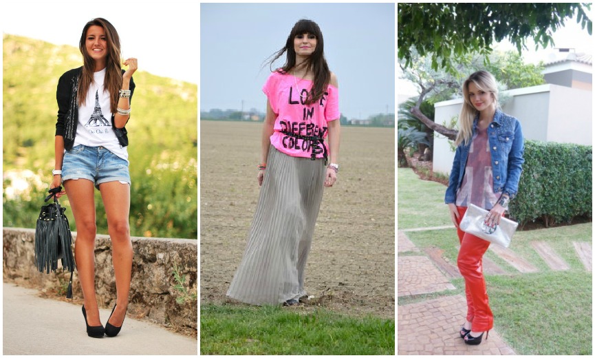 t-shirts | moda | streetstyle | verão 2013 | looks com t-shirts