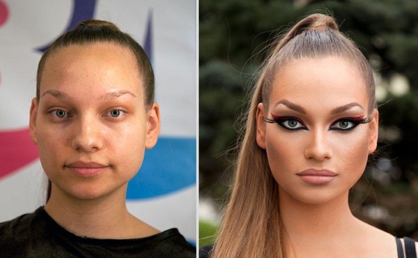 blog de moda | beleza | entretenimento | fotos | antes e depois | maquiagem | make up | Vadim Andreev | obras de Vadim Andreev | mulheres sem maquiagem | poder da maquiagem