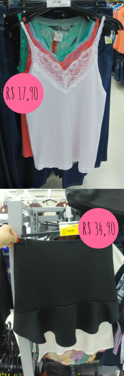 moda | compras | achadinhos de supermercado | peças baratas | peças bonitas e baratas | montando um look com menos de 60 reais | um look por menos de R$ 60