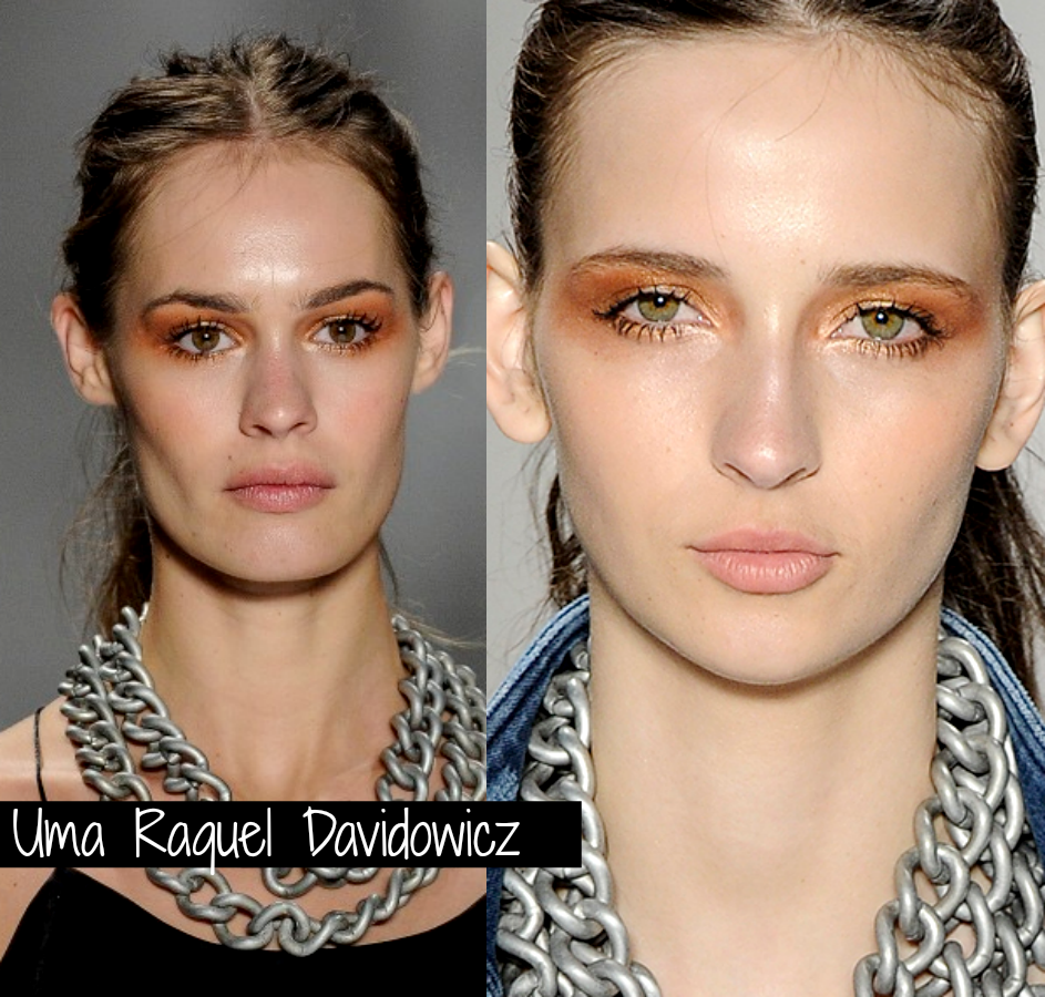 beleza | maquiagem | make up | SPFW | SPW verão 2015 | beleza SPFW verão 2015 | batom vermelho | batom laranja | batom nude | sombra bronze | backstages | maquiagem dos desfiles SPFW verão 2015