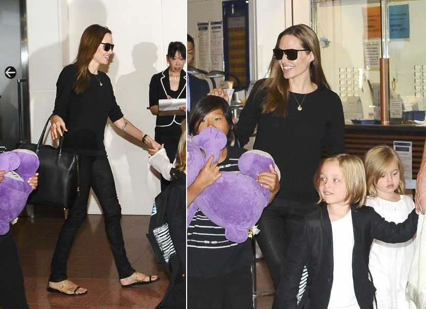 blog de moda | moda | sobre moda | famosas | look das famosas | Angelina Jolie | pretinho básico | look preto total | look em preto | Angelina Jolie veste roupas pretas