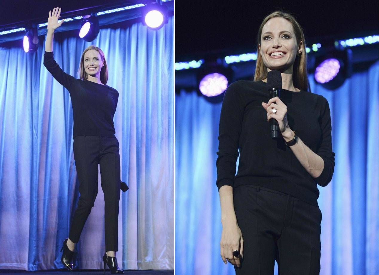 blog de moda | moda | sobre moda | famosas | look das famosas | Angelina Jolie | pretinho básico | look preto total | look em preto | Angelina Jolie veste roupas pretas