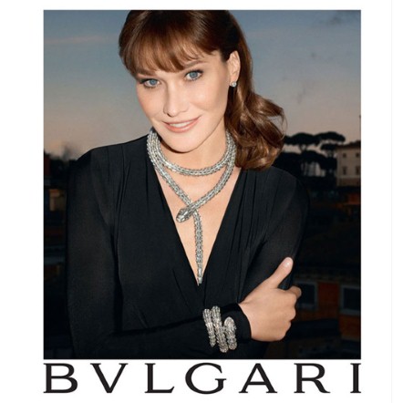 blog de moda | sobre moda | compras | moda | jóias | acessórios | moda 2013 | campanhas de moda | Bulgari | marcas internacionais | Carla Bruni para Bulgari