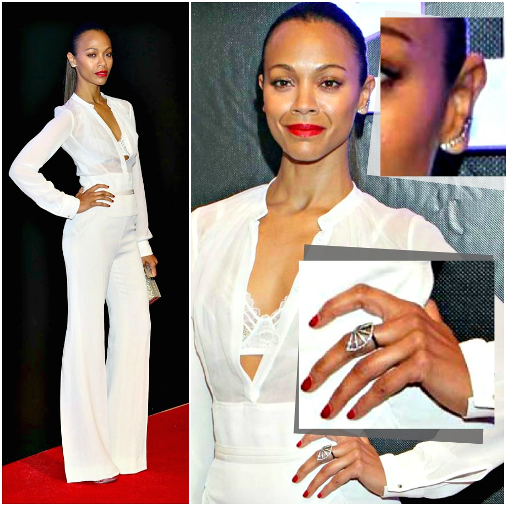 blog de moda | Moda | roupas | roupa | sobre moda | vestido | moda roupa | roupa da moda | blusas | vestidos de festa | vestido para festa | roupas da moda | acessórios | jóias | Jack Vartanian | Zoe Saldanha usa jóias Jack Vartanian em premier no México