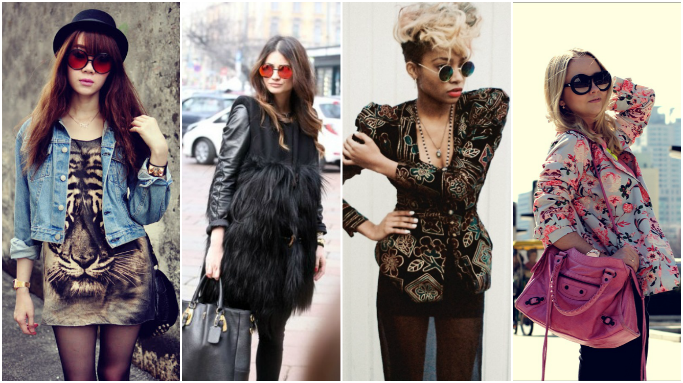 blog de moda | Moda | acessórios | tendências | tendências 2013 | tendências verão 2014 | óculos escuros | óculos redondos | round glasses | anos 70 | óculos anos 70 | inspirações de looks anos 70