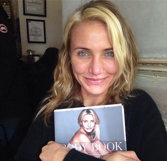blog de moda | beleza | sobre beleza | maquiagem | make up | famosas sem maquiagem | Cameron Diaz | photoshop | livro de Cameron Diaz | Body Book Cameron Diaz