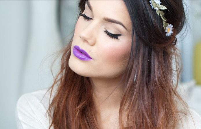 beleza | batom roxo | maquiagem | make up | beauty | maquiagens com batom roxo | maquiagens | batom roxo escuro