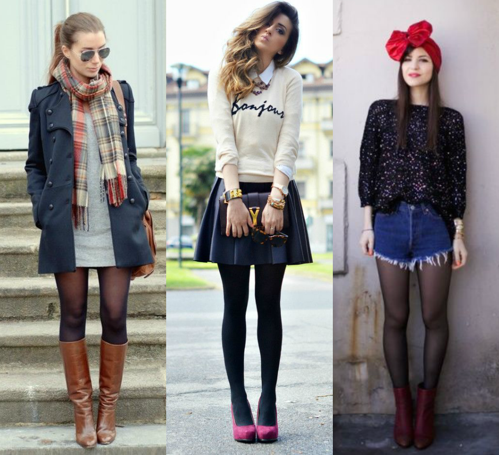 moda | inverno 2015 | moda 2015 | moda inverno 2015 | meia-calça | meia-calça preta | meia-calça colorida | como usar meia-calça com sapato colorido | meia-calça com sapato marrom | manual da meia-calça | consultoria de moda