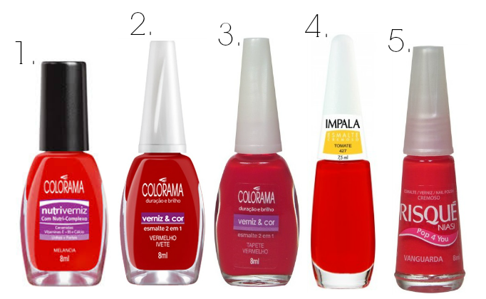 beleza | esmaltes | unhas | esmaltes verão | esmaltes de verão | esmaltes verão 2015 | esmaltes vermelhos | tons de vermelho para esmalte | marcas de esmalte