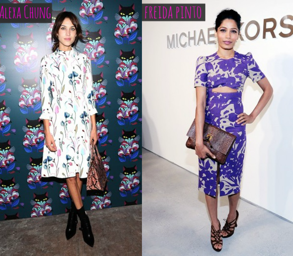 moda | moda 2014 | moda inverno 2014 | moda meia-estação 2014 | estampa floral | look com estampa floral | estampas florais | look das famosas | moda verão 2014