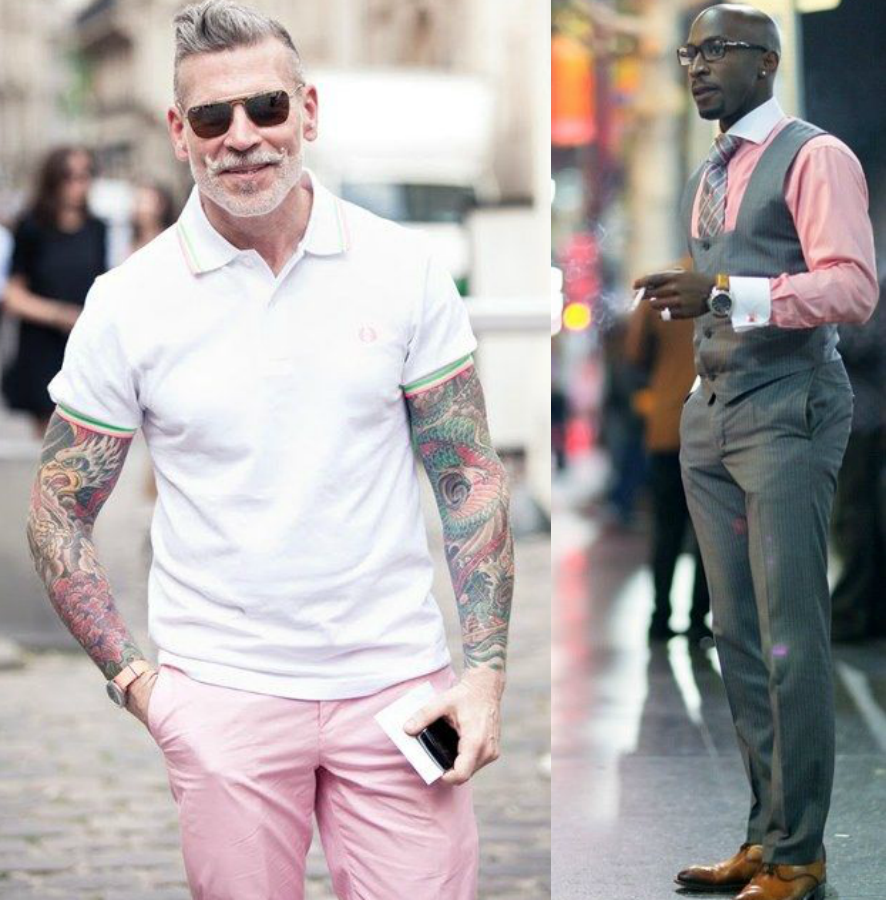moda masculina | moda | dicas de moda para homens | dicas de moda masculina | homens de rosa | homens usando rosa