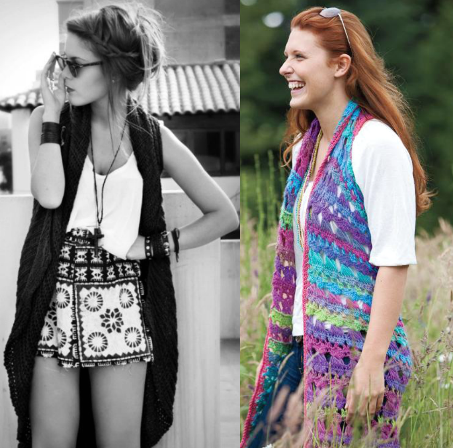 moda | moda 2015 | moda inverno | inverno 2015 | colete de trico | colete de renda | dicas de moda | consultoria de moda | estilo | coletes | long lace vest | colete feminino