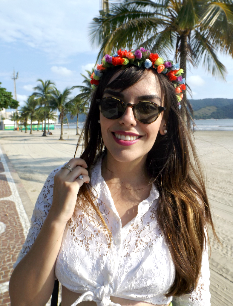moda | look do dia | look para o dia | tiara de flores | coroa de flores | look com coroa de flores | look com tiara de flores | como usar coroa de flores