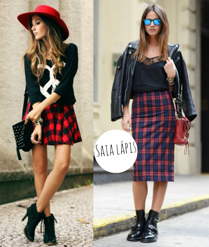 moda | como usar | saia xadrez | inverno 2014 | tendência inverno 2014 | moda 2014 | dicas para usar saia xadrez | saia tartan | chess skirt | moda inverno 2014