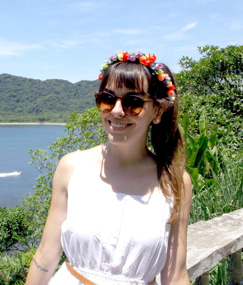 moda | look do dia | look para o dia | verão 2015 | vestido branco | vestido de alça | vestido de algodão | coroa de flores | look do dia 2015 | primeiro look do dia de 2015