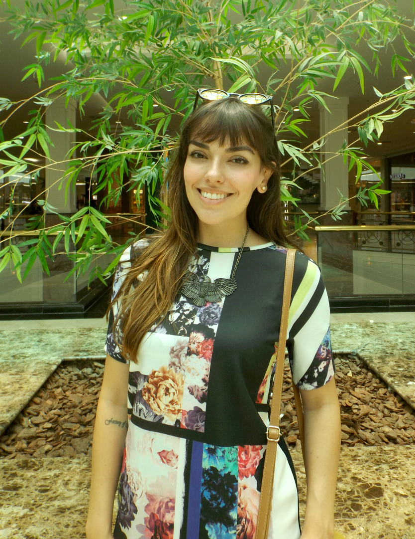 moda | look do dia | look da Marcéli Paulino | look para o dia | dicas de moda | look de trabalho para o dia | vestido camiseta | look com Melissa | sandália gladiadora | sandália flat | óculos espelhado