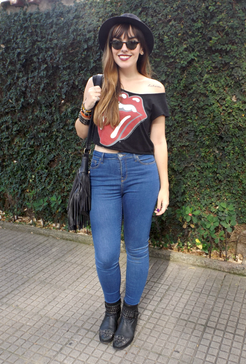 moda | moda 2015 | inverno 2015 | tendências inverno 2015 | jeans | calça jeans | calça de cintura alta | chapéu | bota | bolsa de franjas