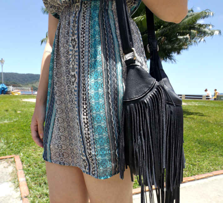 moda | look do dia | look para o dia | look com chapéu floppy | verão 2015 | como usar vestido com chapéu | sapato flat | vestido Forever 21 | vestido étnico | estampa étnica