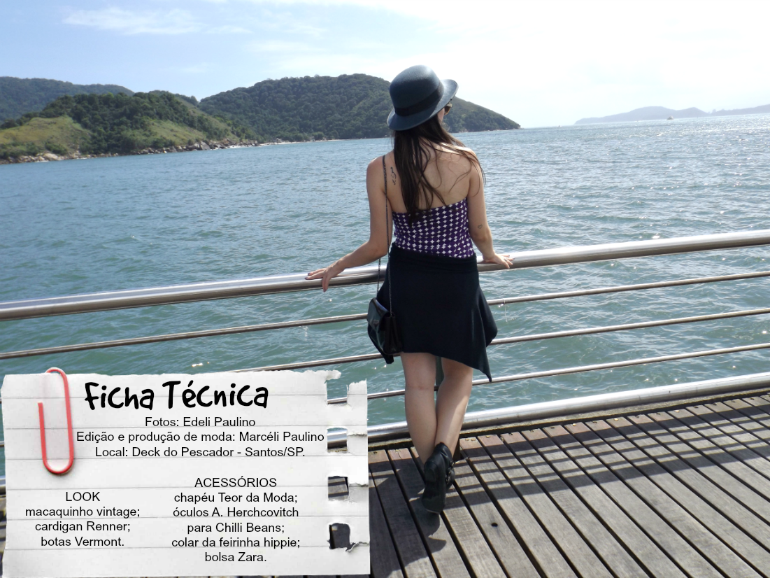 moda | look do dia | look para o dia | looks para o dia | look com chapéu | chapéu coco | macaquinho | óculos redondo | como usar macaquinho | short boots | bota cano curto | verão 2015