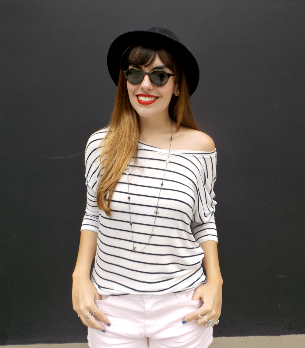 moda | look do dia | look para hoje | look de bota | look de chapéu | listras | navy | look do dia básico | look dia a dia