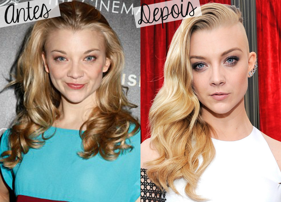 blog de moda | beleza | sobre beleza | cabelos | cabelo das famosas | Natalie Dormer | Natalie Dormer at Sag Awards 2014 | cabelo metade raspado | famosas que mudam de visual