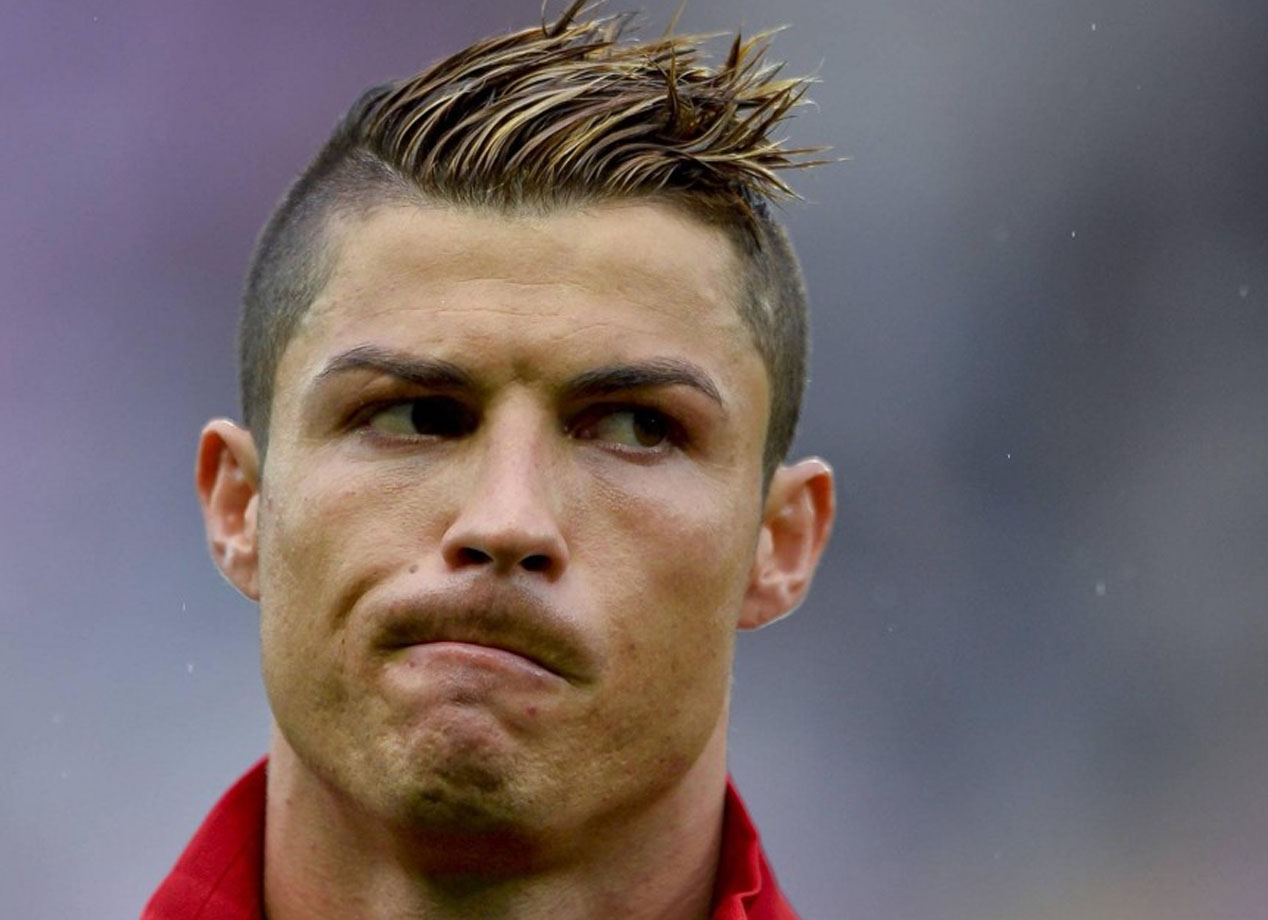 beleza | beleza para homens | metrossexualismo | penteados masculinos | Cristiano Ronaldo | os 8 piores penteados usados por Cristiano Ronaldo