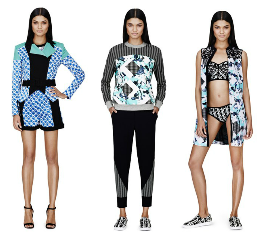 blog de moda | moda | sobre moda | roupas | coleções em parceria | Peter Pilotto for Target 2014 collection | coleção Peter Pilotto para Target 2014 | Diane Kruger | Alexa Chung | estampas | assimetria | saia geométrica | look das famosas | famosas e moda