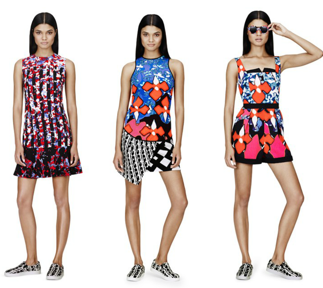 blog de moda | moda | sobre moda | roupas | coleções em parceria | Peter Pilotto for Target 2014 collection | coleção Peter Pilotto para Target 2014 | Diane Kruger | Alexa Chung | estampas | assimetria | saia geométrica | look das famosas | famosas e moda