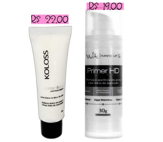blog de moda | beleza | sobre beleza | produtos de beleza | make up | maquiagem | primers | primers bons e baratos | dica de primer bom e barato | primer Vult | primer Avon | primer Koloss | primer Dailus | primer Make B