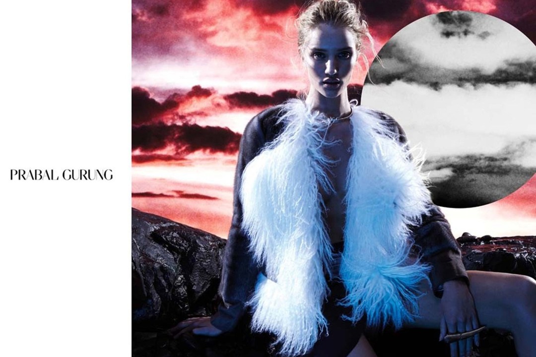 moda | inverno 2015 | campanhas de moda | Prabal Gurung | Rosie Huntington-Whiteley | modelos | notícias de moda
