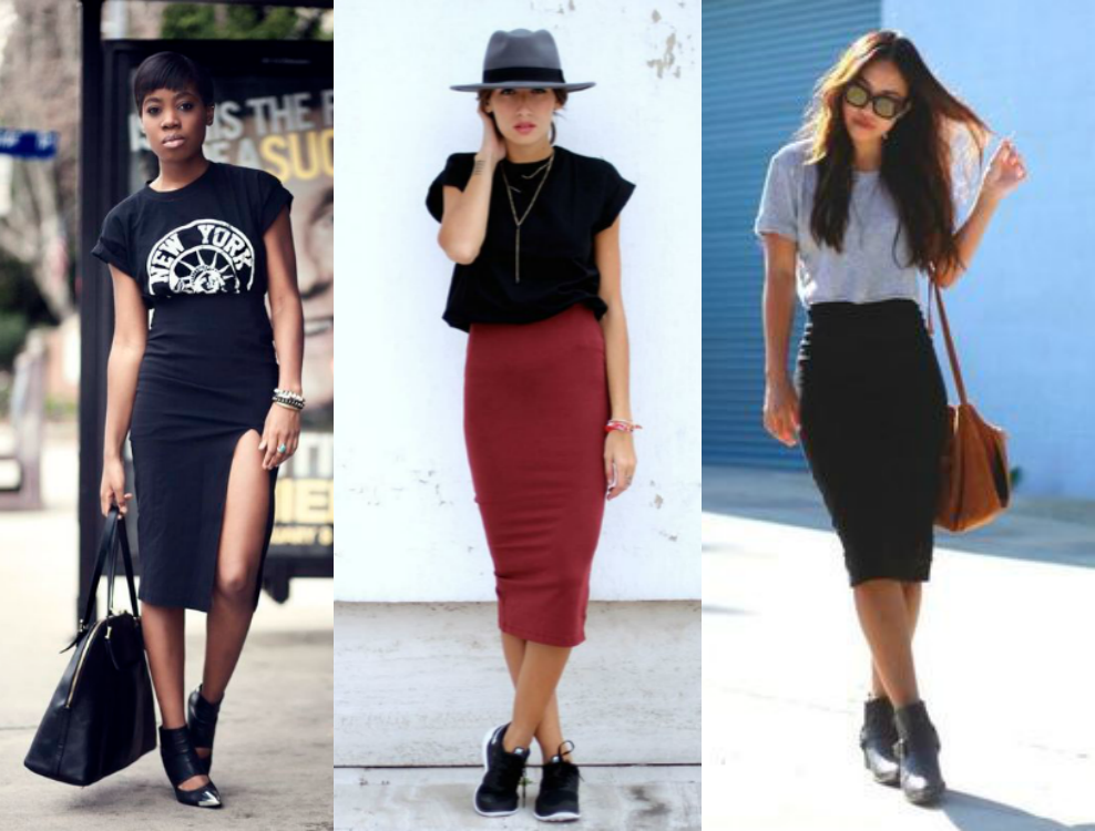 moda | moda 2016 | moda de 2016 | t-shirts | t-shirt design | t-shirt com saia | t-shirt com calça | camiseta | t-shirt com blazer | t-shirt para todas as horas do dia