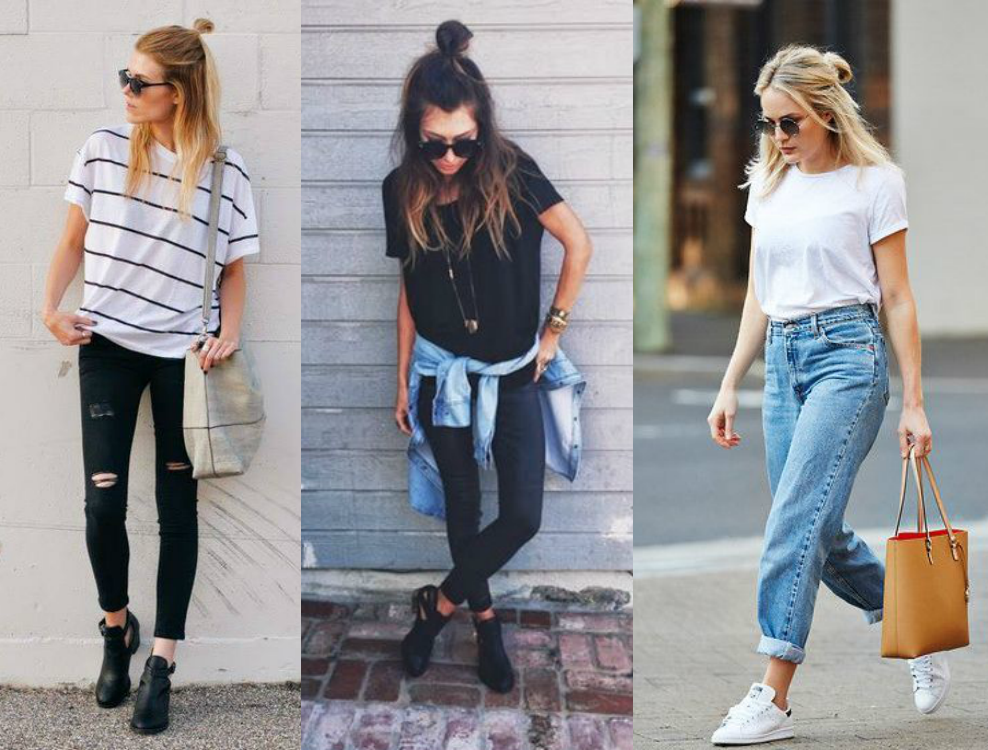 moda | moda 2016 | moda de 2016 | t-shirts | t-shirt design | t-shirt com saia | t-shirt com calça | camiseta | t-shirt com blazer | t-shirt para todas as horas do dia