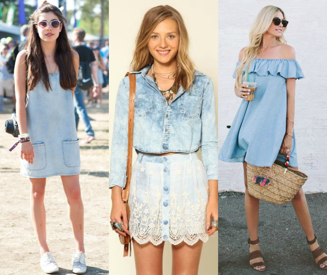 moda | verão 2016 | verão 2016 | tendências verão 2016 | vestido jeans | looks com vestido jeans | como usar o vestido jeans