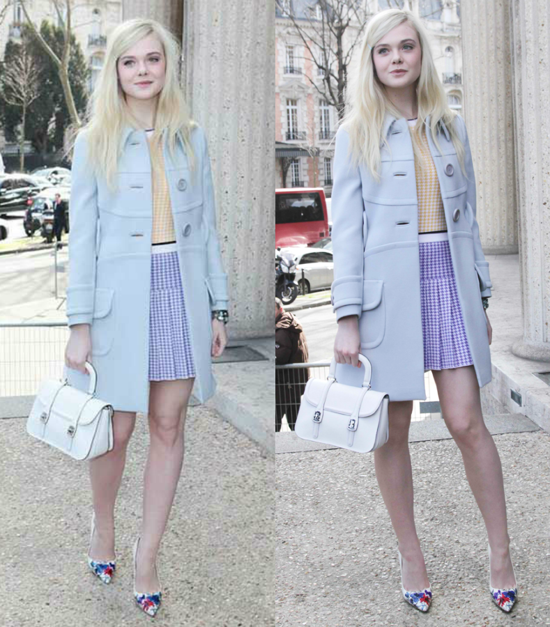 moda | weekend inspiration | inspiração para o fim de semana | look das famosas | look de famosas | Elle Fanning | cores assorvetadas | looks com tons pastel | look de Elle Fanning 2014 | moda 2014