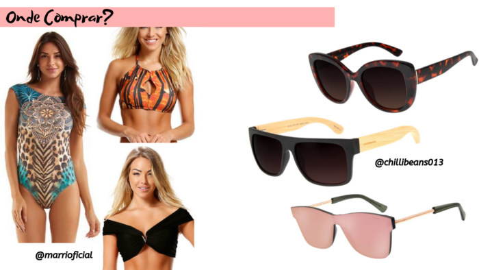 moda | tendencias verão 2020 | moda verão 2020 | óculos de sol | moda praia | bermuda | saída de praia | vestido | dicas de moda | moda praia verão 2020